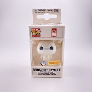 Nursebot Baymax Diamond Collection BoxLunch Exclusive Funko Keychain